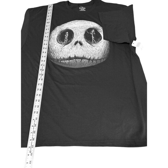 Disney Nightmare Before Christmas 2XL Graphic T-Shirt Jack & Sally Black Casual - Picture 6 of 6